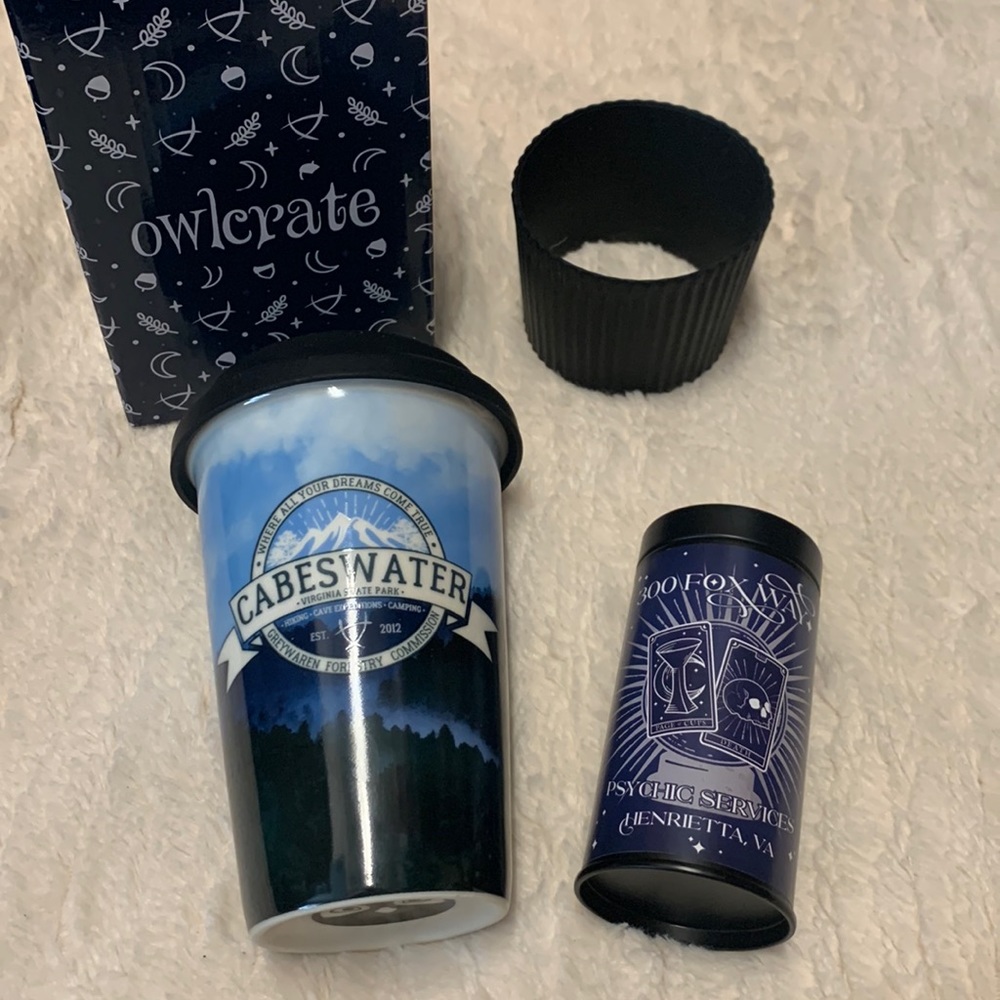 Exclusive Owlcrate Raven Boys Ceramic Mug And Tea